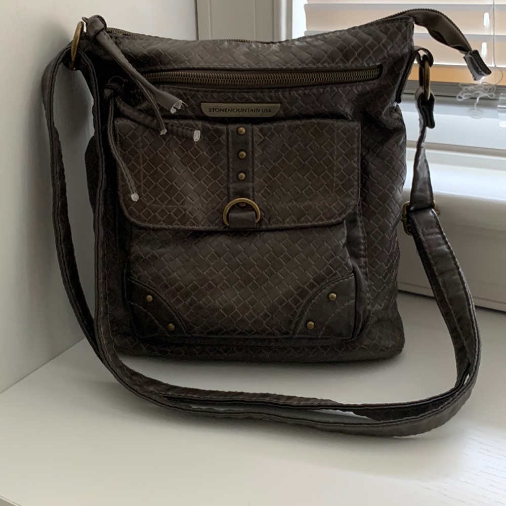 Multiple Compartment Shoulder Strap or Cross Body Handbag